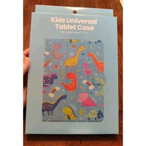 Kids Dinosaurs Universal Tablet Case Blue Tablet Sizes 7-11 in NEW! Great Gift!